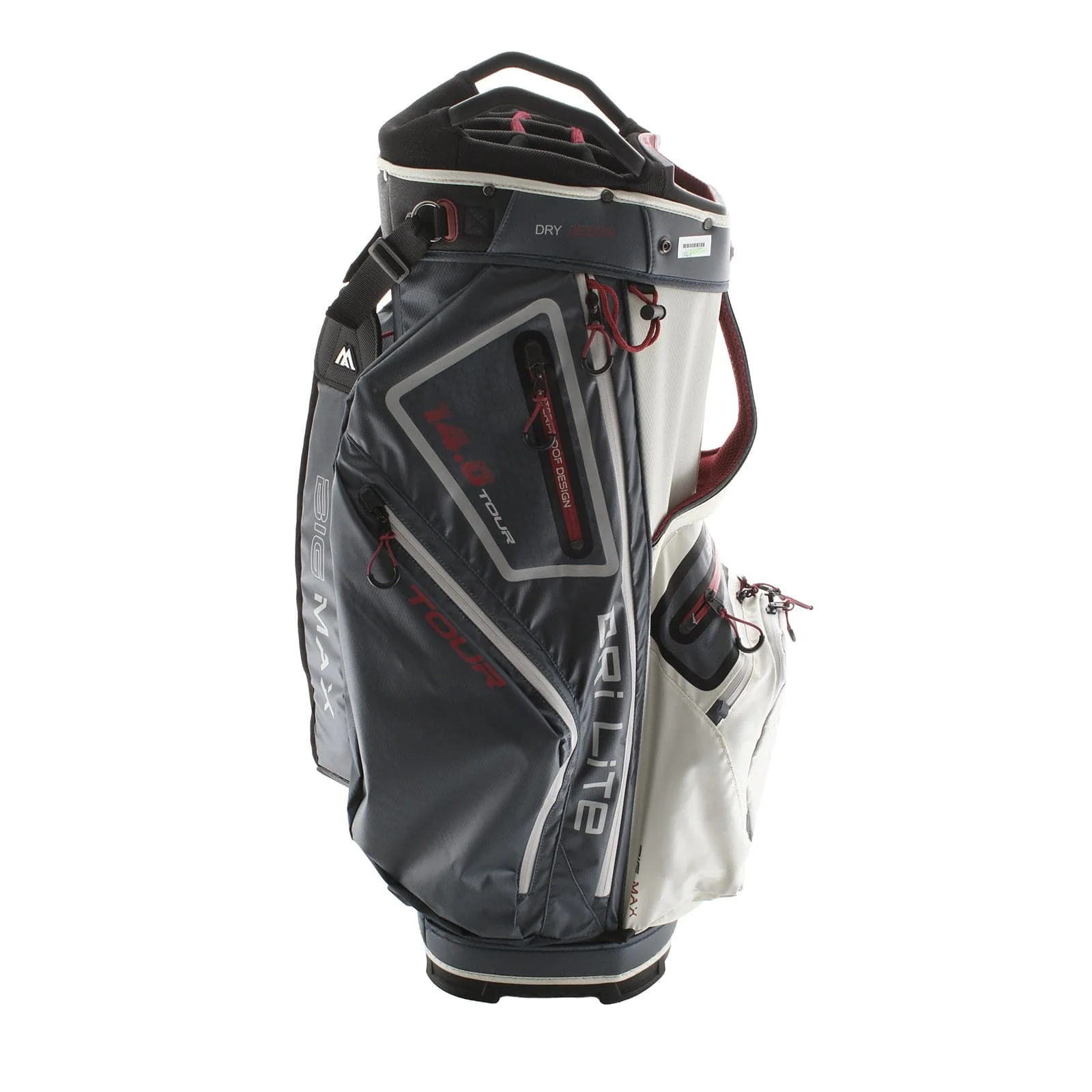 Big Max Dri Lite 14.0 Tour Cart Bag - Blue/White/Red - Image 3