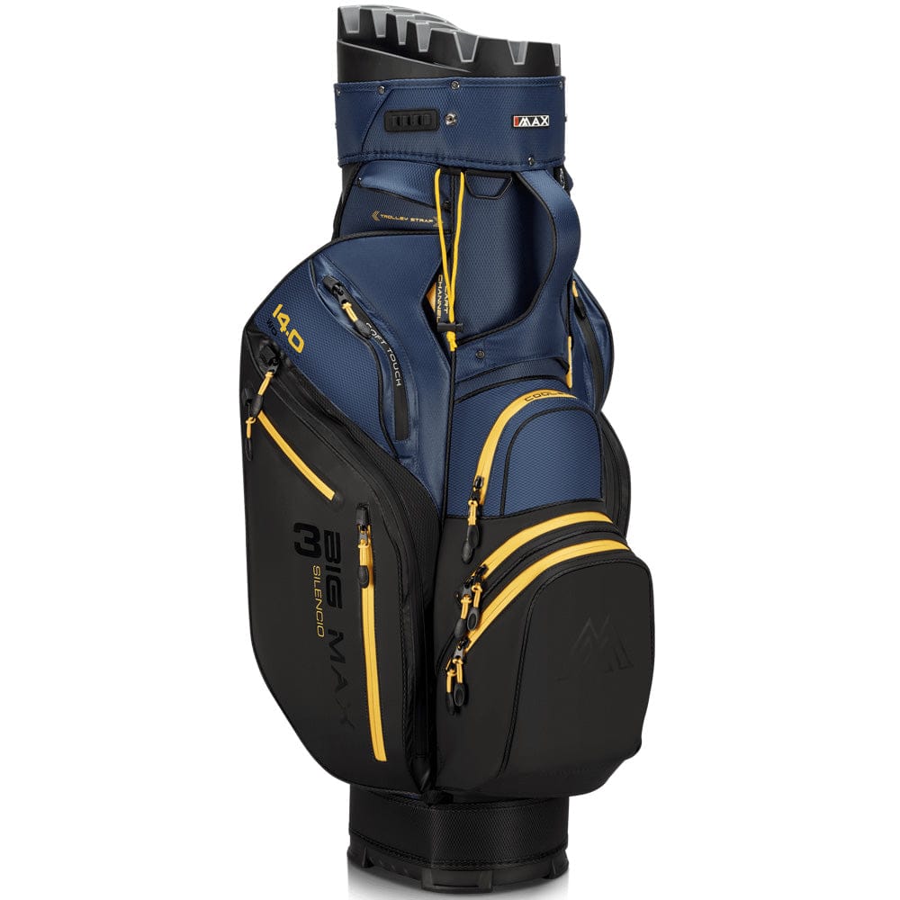 Big Max Dri Lite Silencio 3 Organiser Cart Bag - Black/Navy/Corn - Image 6