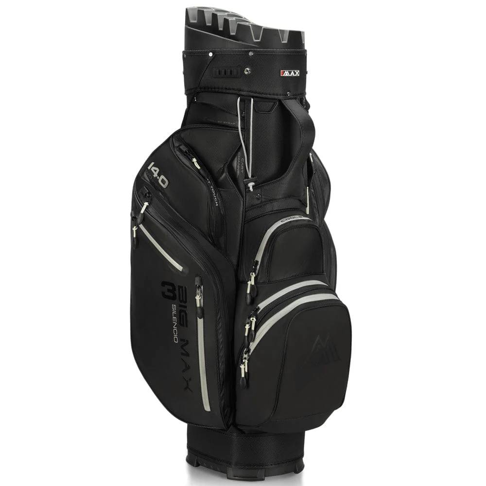 Big Max Dri Lite Silencio 3 Organiser Cart Bag - Black - Image 3