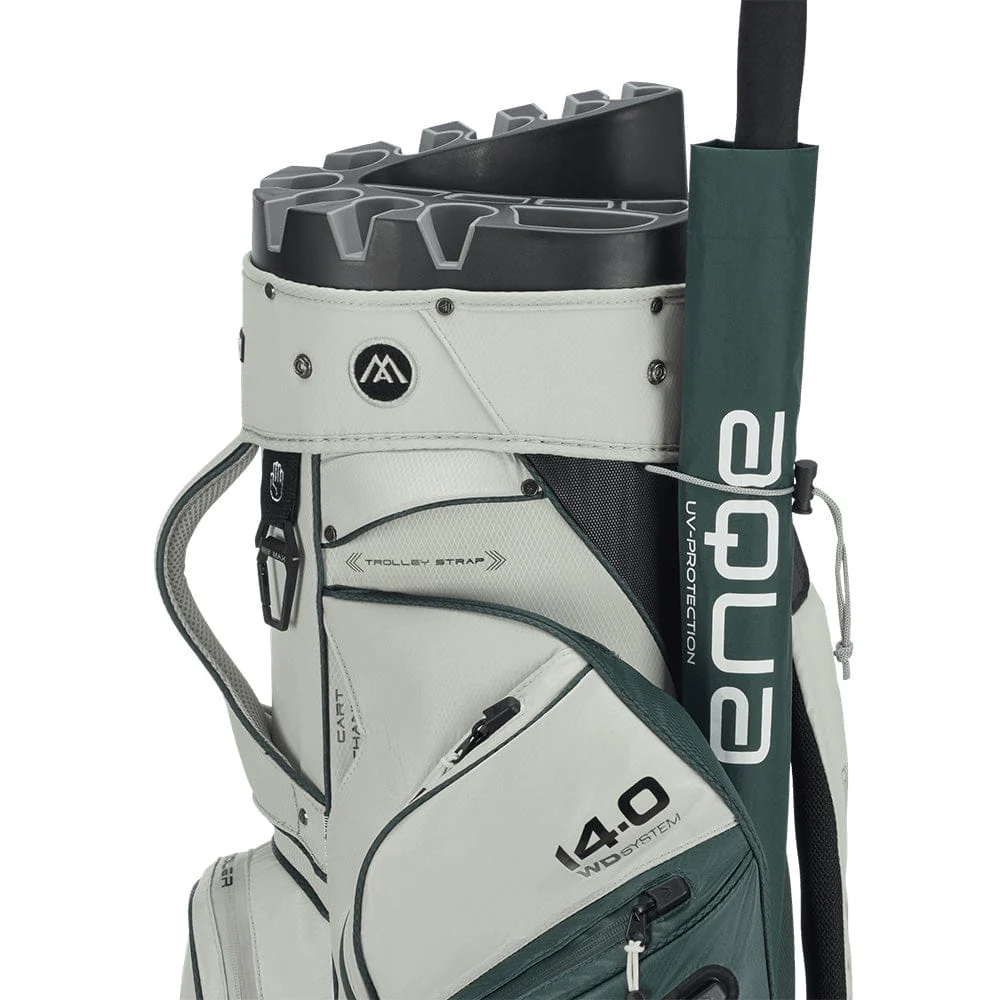 Big Max Dri Lite Silencio 3 Organiser Cart Bag - Forest Green/Off White - Image 6