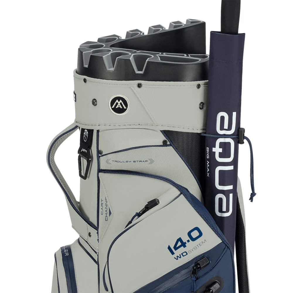 Big Max Dri Lite Silencio 3 Organiser Cart Bag - Navy/Off White - Image 3