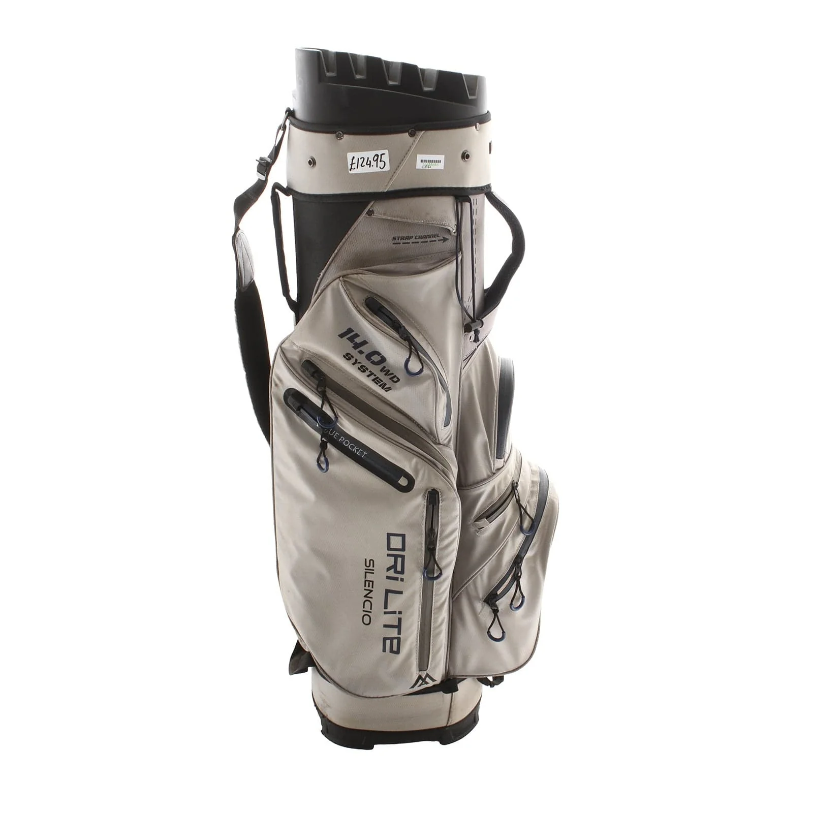Big Max Dri Lite Silencio Cart Bag - Beige/Blue/Black - Image 3