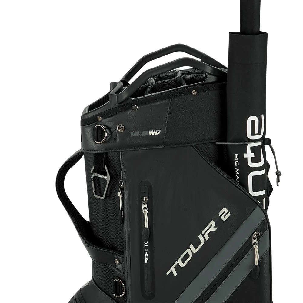 Big Max Dri Lite Tour 2 Cart Bag - Black/Charcoal - Image 5