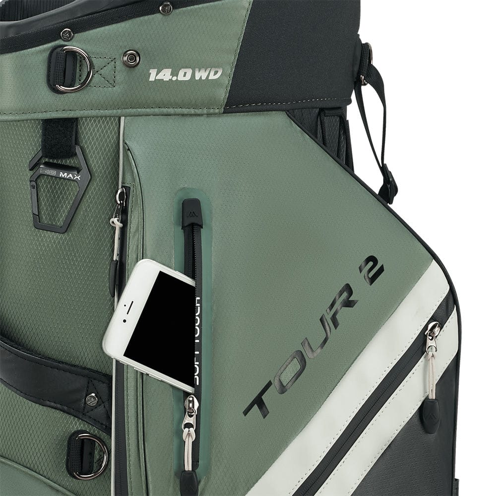 Big Max Dri Lite Tour 2 Cart Bag - Black/Olive/Off White - Image 5