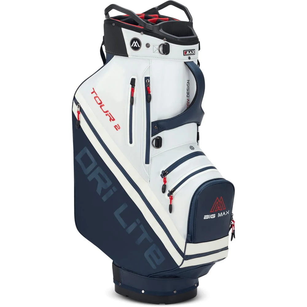 Big Max Dri Lite Tour 2 Cart Bag - Red/White/Navy - Image 3