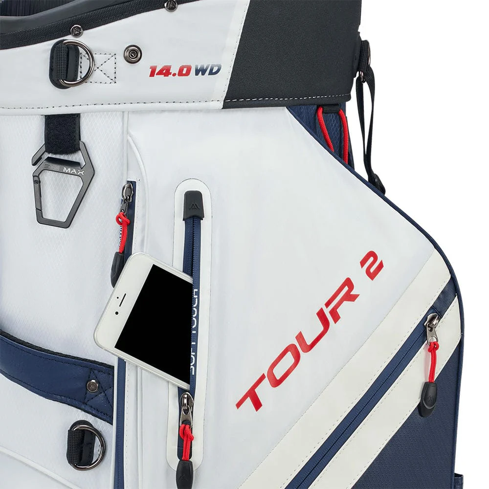 Big Max Dri Lite Tour 2 Cart Bag - Red/White/Navy - Image 7