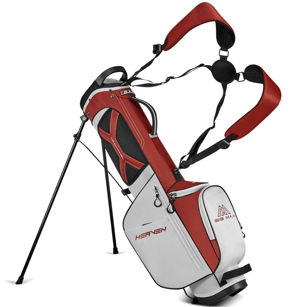 Big Max Heaven Six G Stand Bag - Merlot/Off White - Image 3