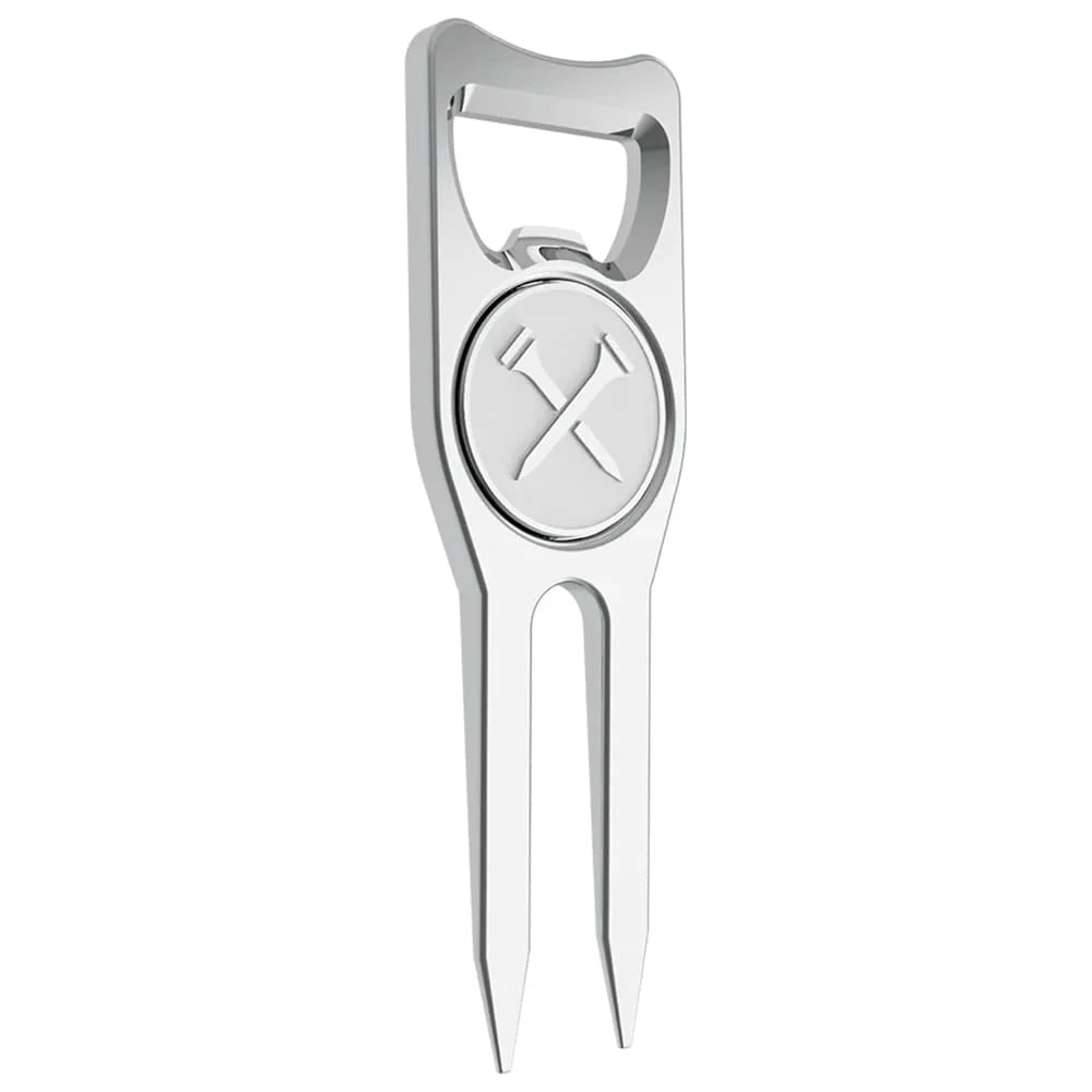 Blue Tees Golf Divot Tool - Silver