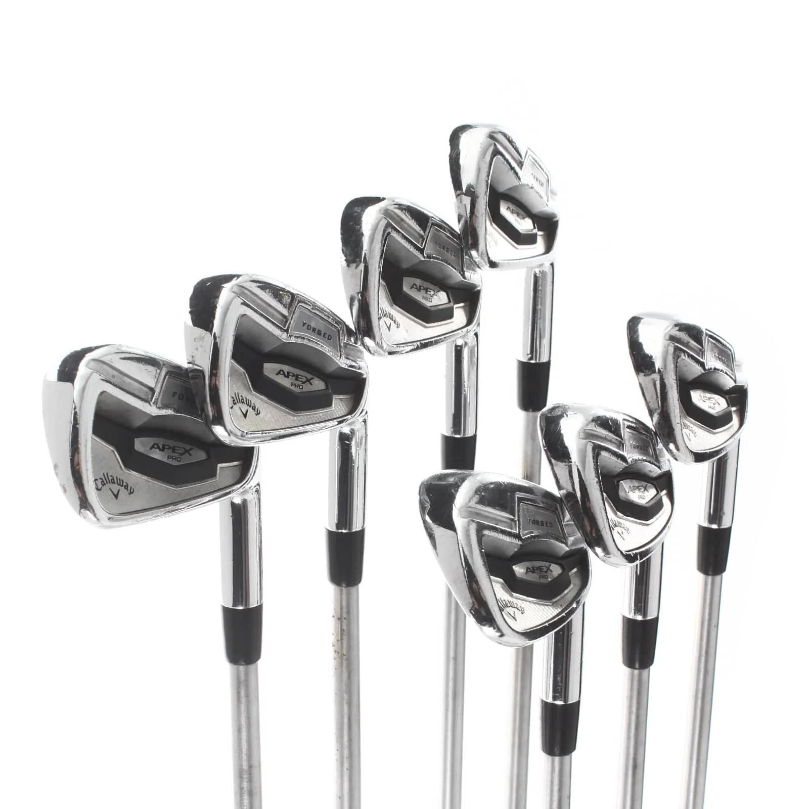 Callaway Apex Pro 16 Pro Steel/Graphite Mens Right Hand Irons 4-PW Extra Stiff - KBS Tour C-Taper - Image 2