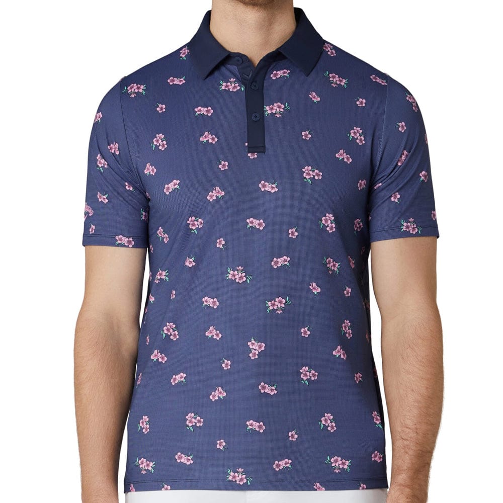 Callaway Azalea Gingham Polo Shirt - Peacoat - Image 5