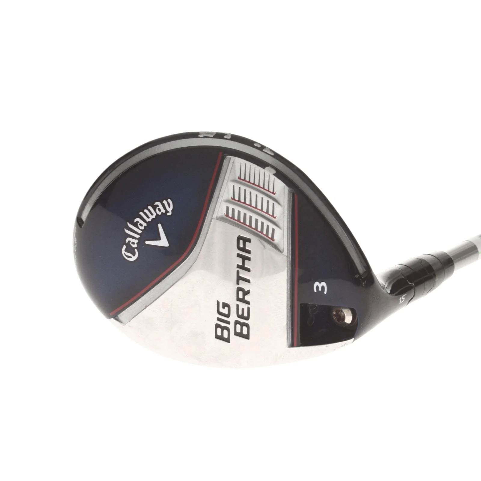 Callaway Big Bertha 2014 Graphite Mens Left Hand Fairway 3 Wood 15* Regular - UST Tourforce Platinum