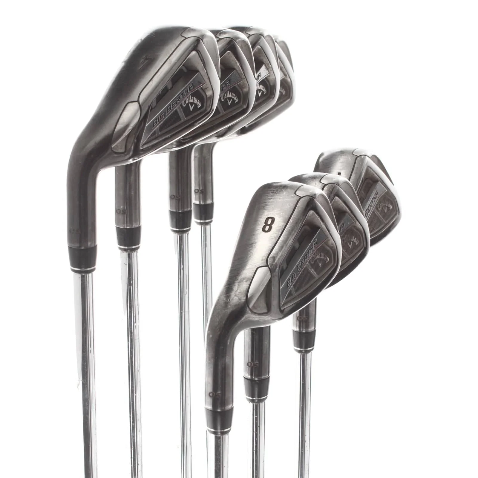 Callaway Big Bertha OS 2017 Steel Mens Left Hand Irons 4-PW Stiff - True Temper Speedstep 80 - Image 2