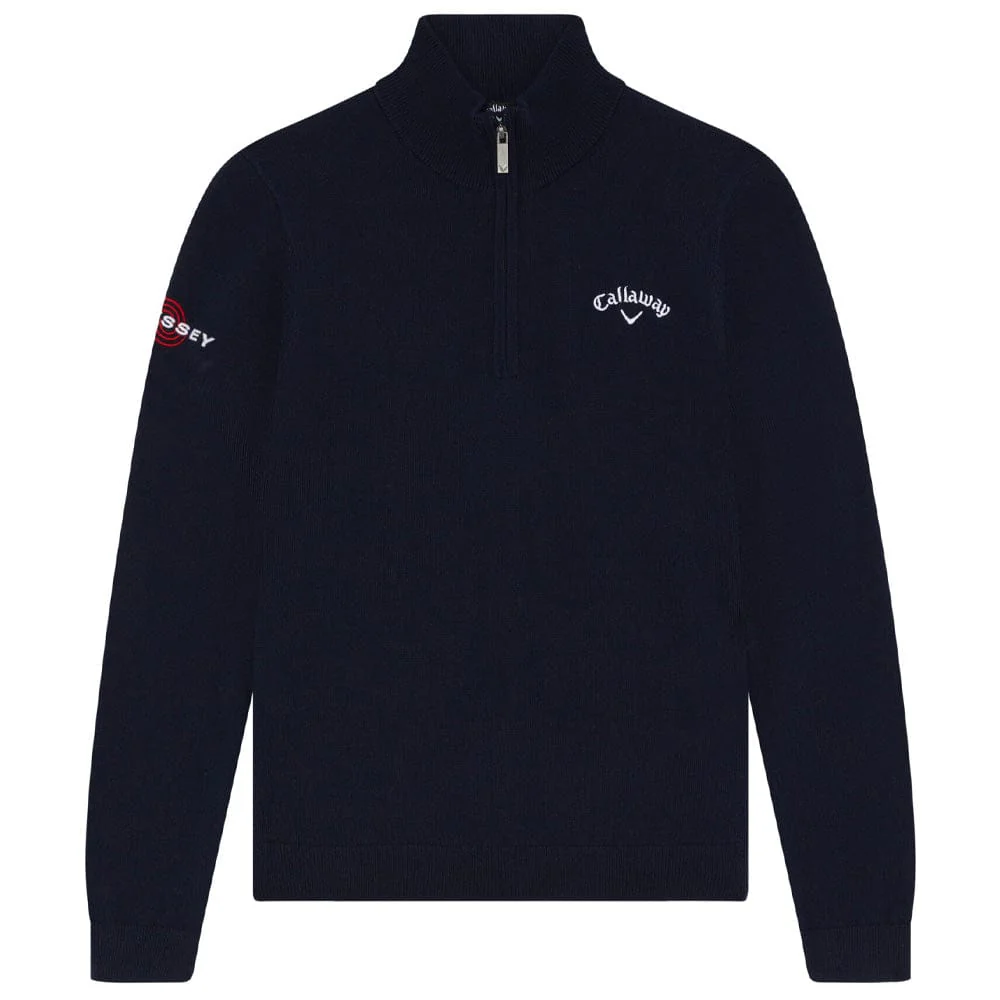 Callaway Boys Odyssey 1/4 Zip Sweater - Navy Blue