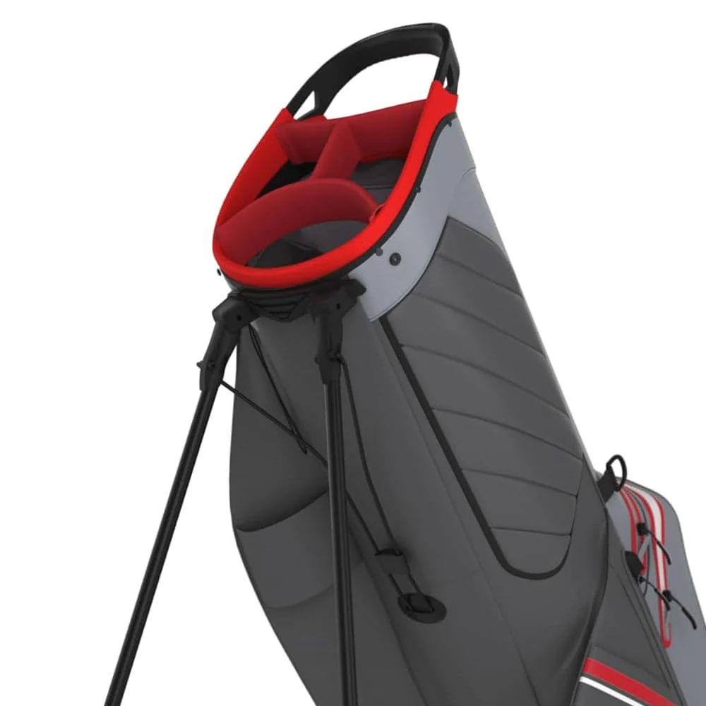 Callaway Chase Dry Waterproof Stand Bag - Steel/Graphite/Red - Image 2