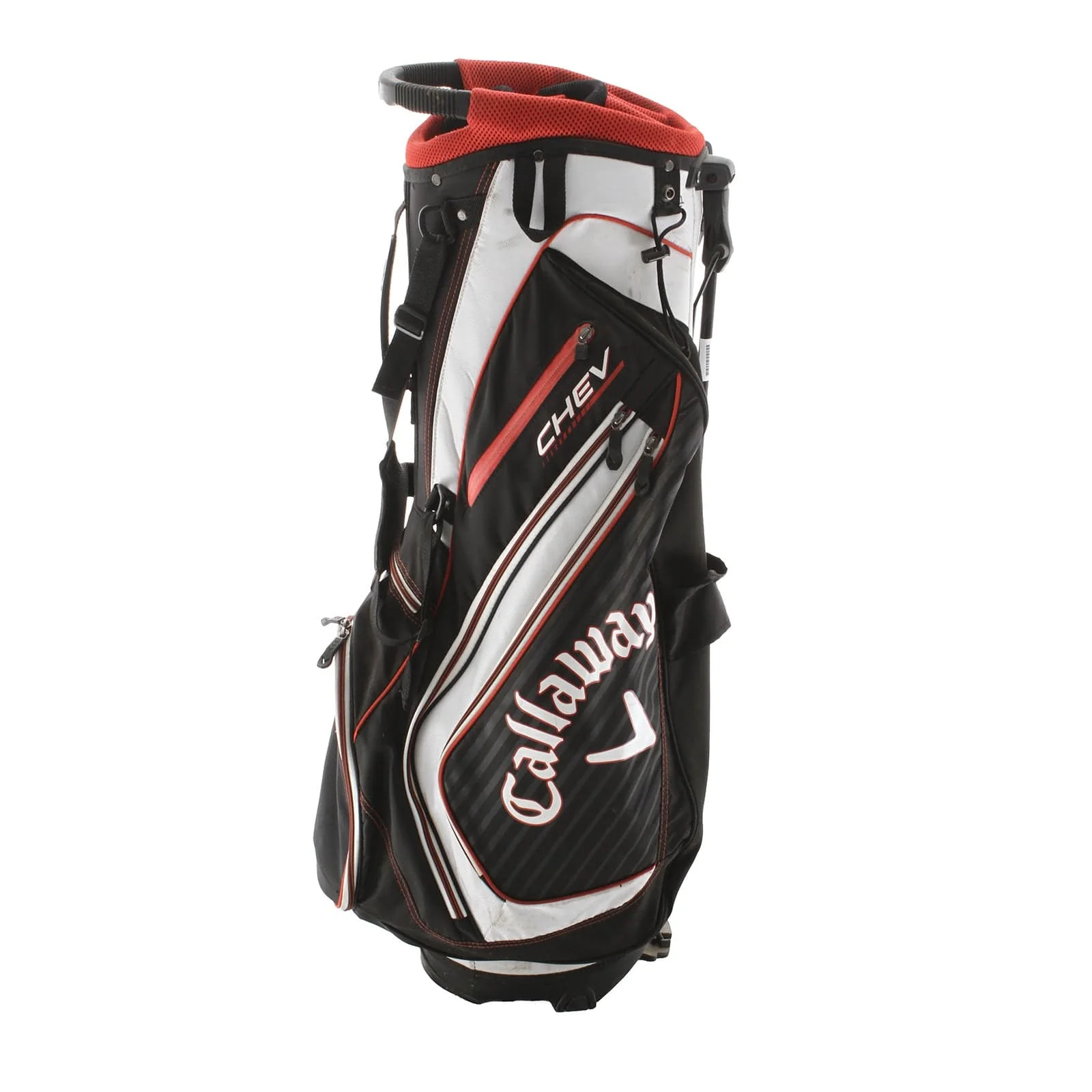 Callaway Chev Stand Bag - Black/White/Red - Image 2