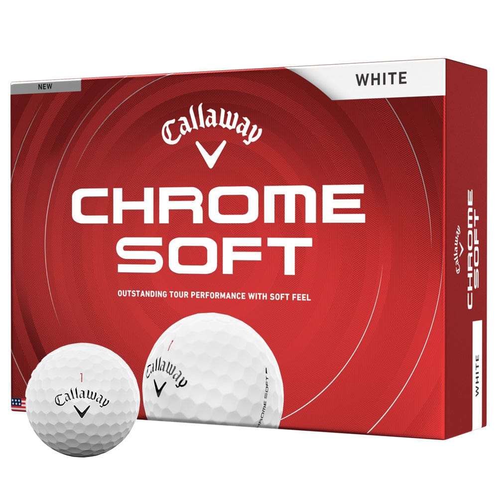 Callaway Chrome Soft Golf Balls - White - 12 Pack