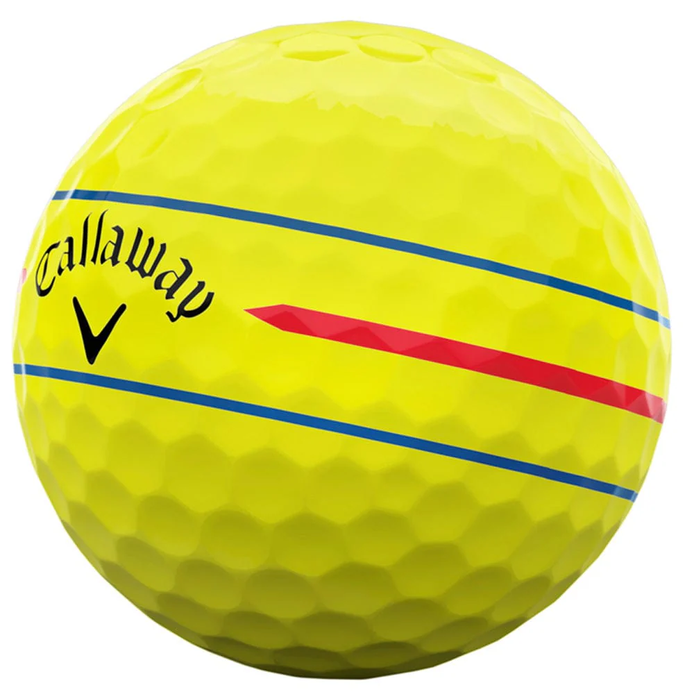 Callaway Chrome Soft 360 Triple Track Golf Balls - Yellow - 12 Pack - Image 4