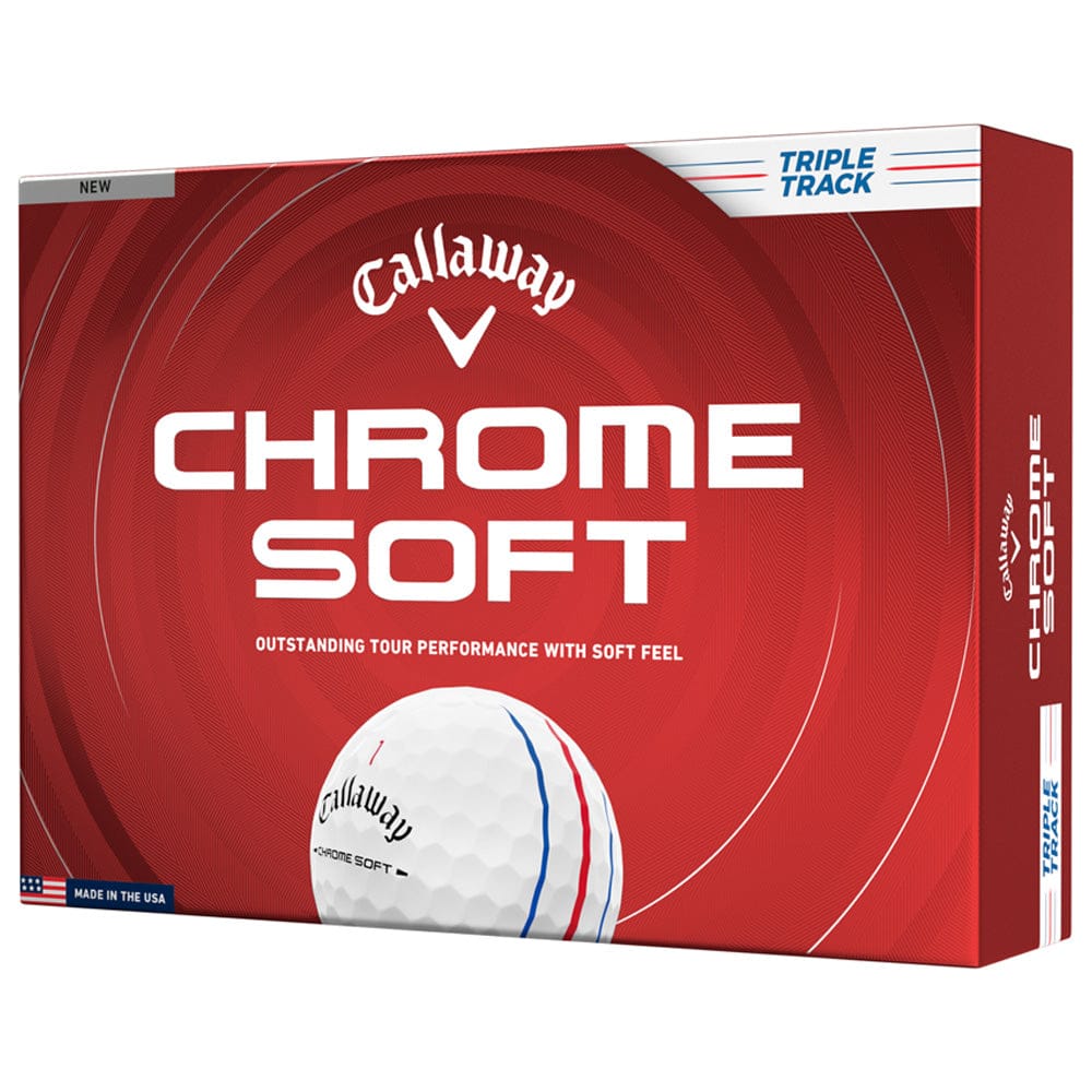 Callaway Chrome Soft Triple Track Golf Balls - White - 12 Pack - Image 5