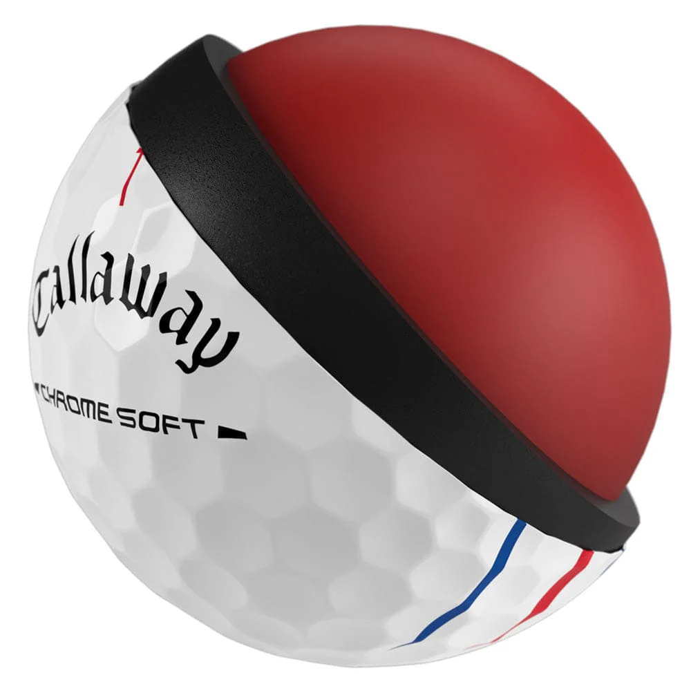 Callaway Chrome Soft Triple Track Golf Balls - White - 12 Pack - Image 7