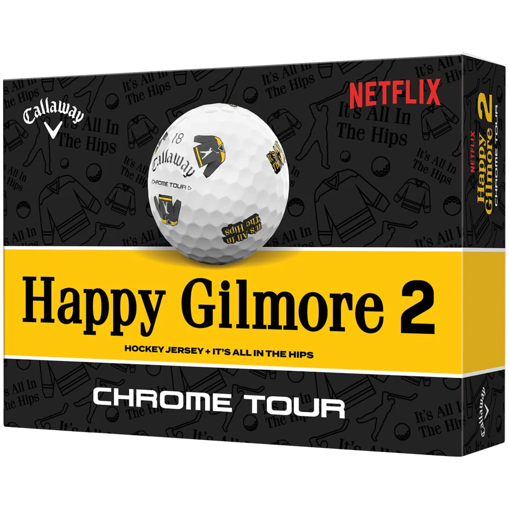 Callaway Chrome Tour Happy Gilmore 2 "It's All In the Hips" Golf Balls - 12 Pack - Image 5