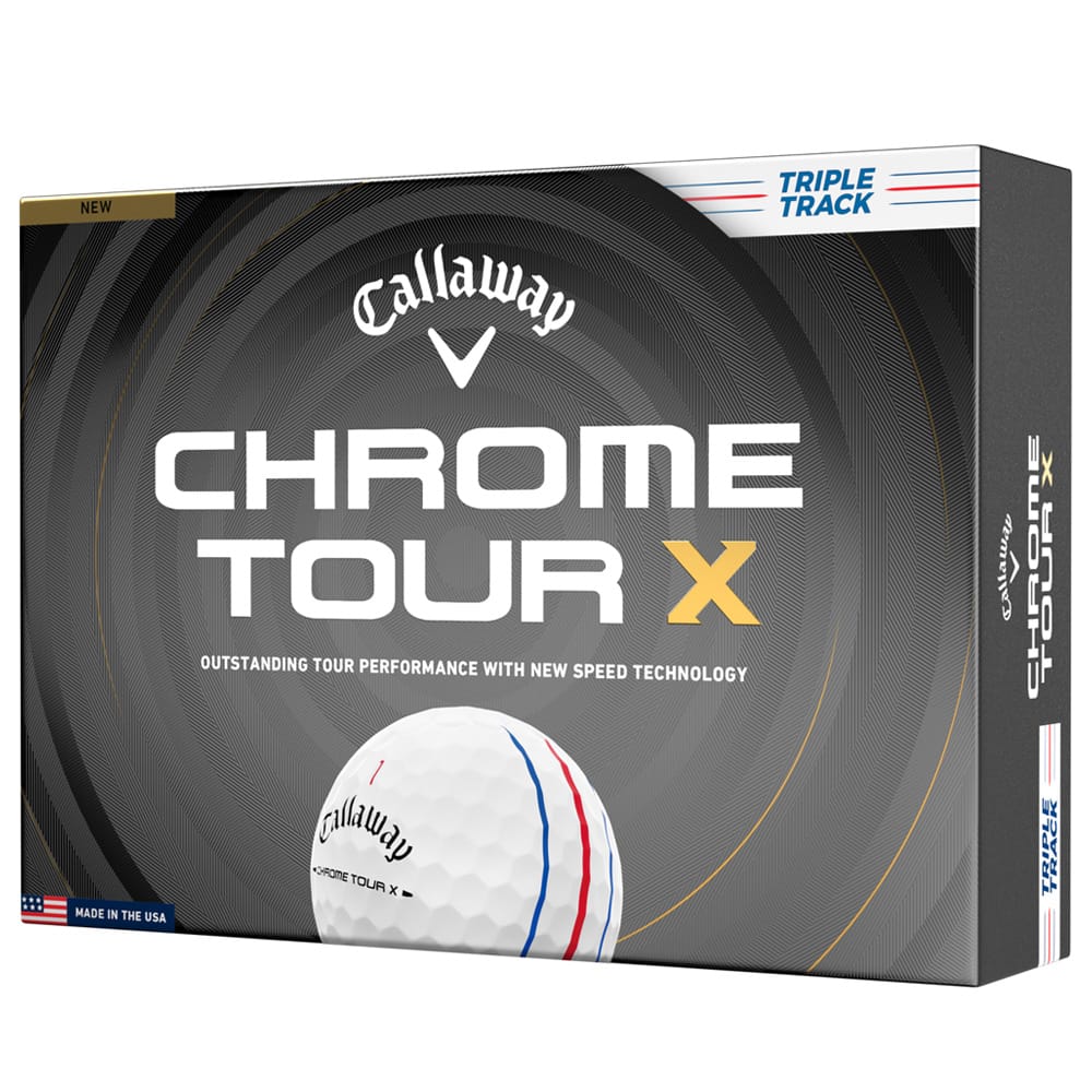 Callaway Chrome Tour X Triple Track Golf Balls - White - 12 Pack - Image 7