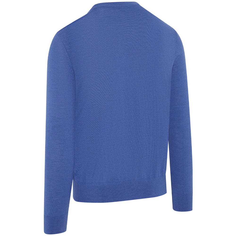 Callaway Crew Neck Merino Mix Sweater - Light Magnetic Blue Heather - Image 2