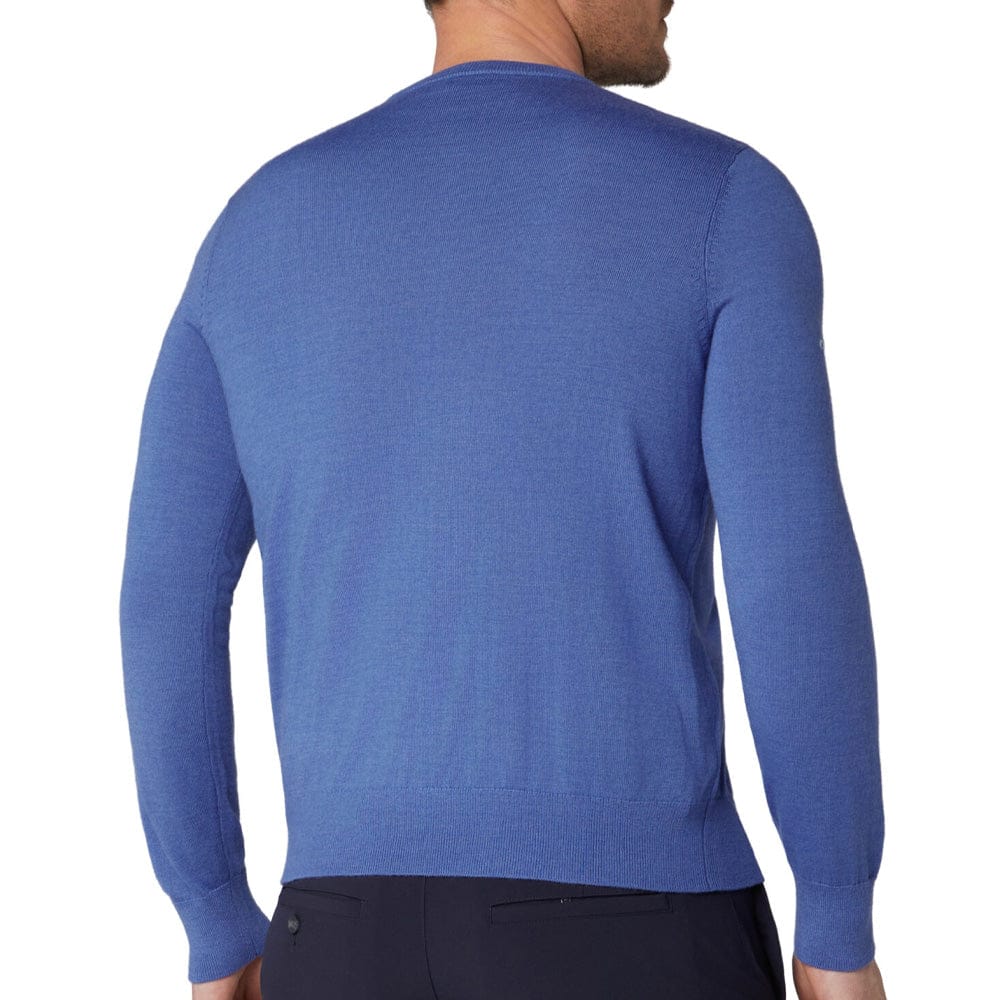 Callaway Crew Neck Merino Mix Sweater - Light Magnetic Blue Heather - Image 4