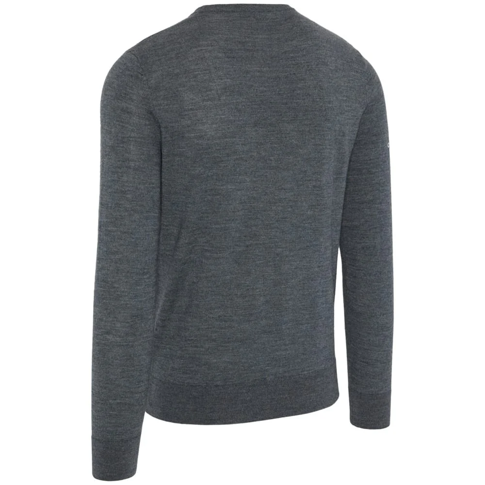 Callaway Crew Neck Merino Mix Sweater - Steel Heather - Image 2