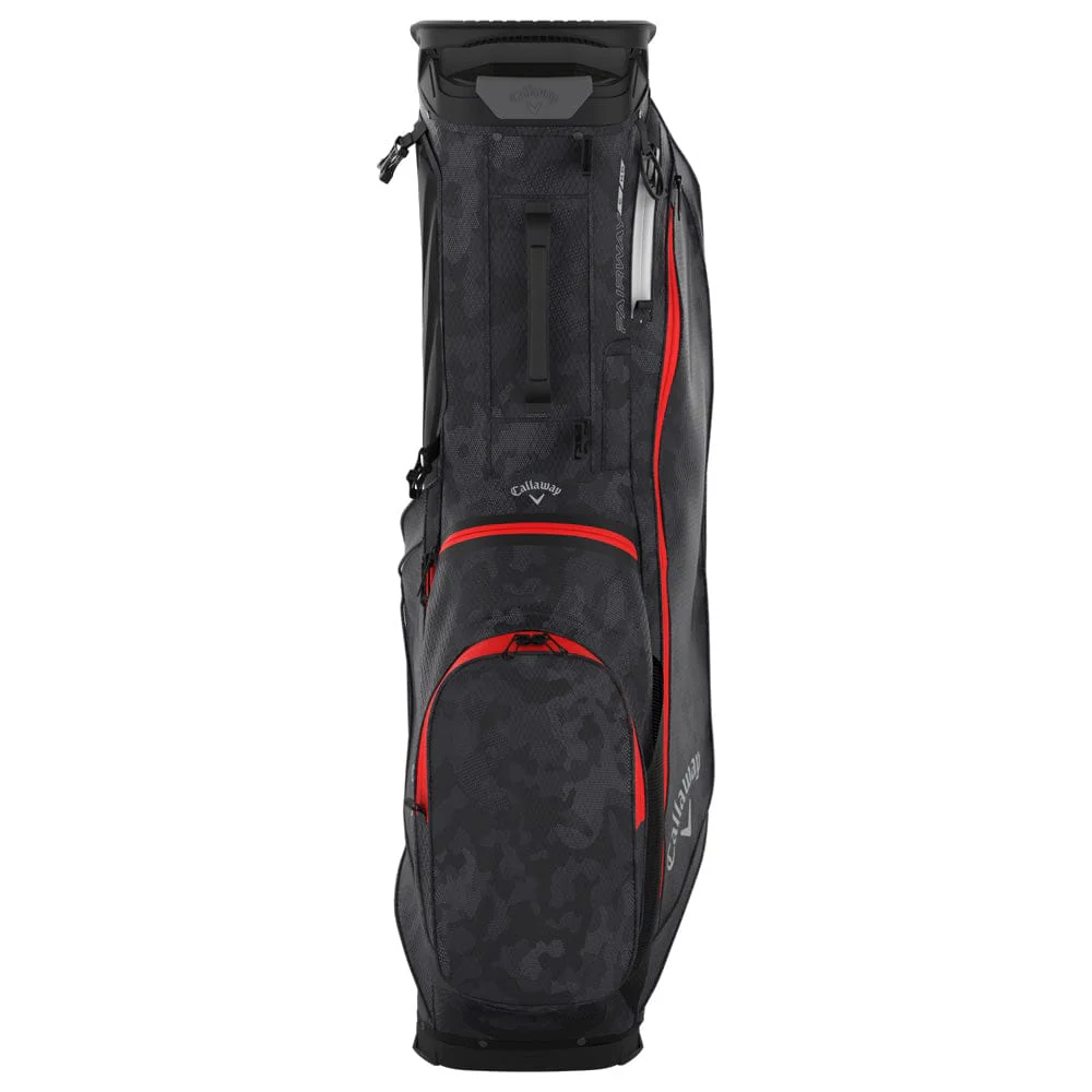 Callaway Fairway C HD Waterproof Stand Bag - Graphite/Desert Camo/Red - Image 4