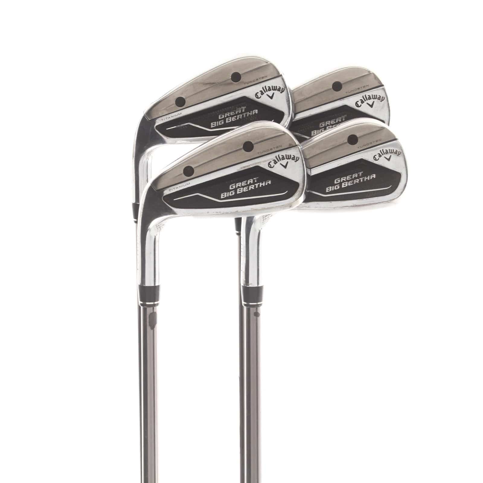 Callaway Great Big Bertha Graphite Mens Left Hand Irons 7-PW Regular - UST Mamiya Helium 60I F3