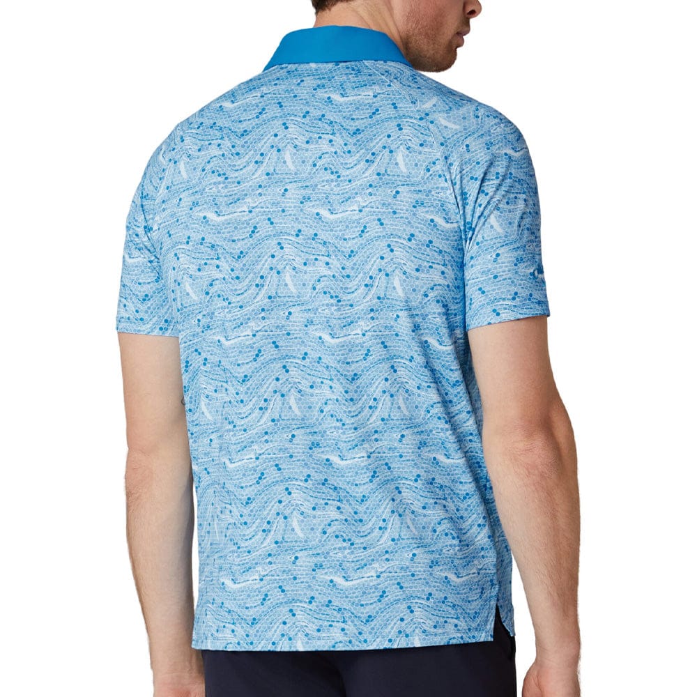 Callaway Hex Marble Polo Shirt - Brilliant Blue - Image 4