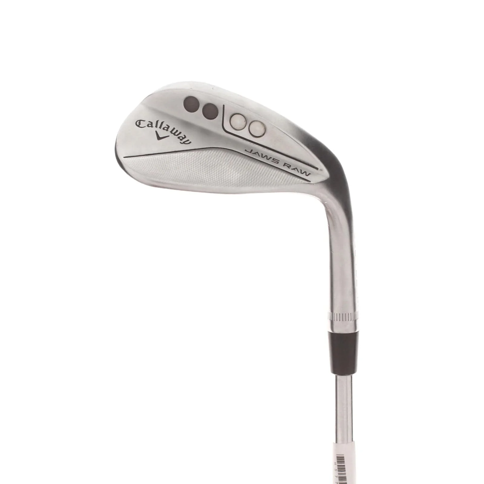Callaway Jaws Raw Steel Mens Right Hand Lob Wedge 58* 10 Bounce J Grind Wedge - Dynamic Gold Spinner 115