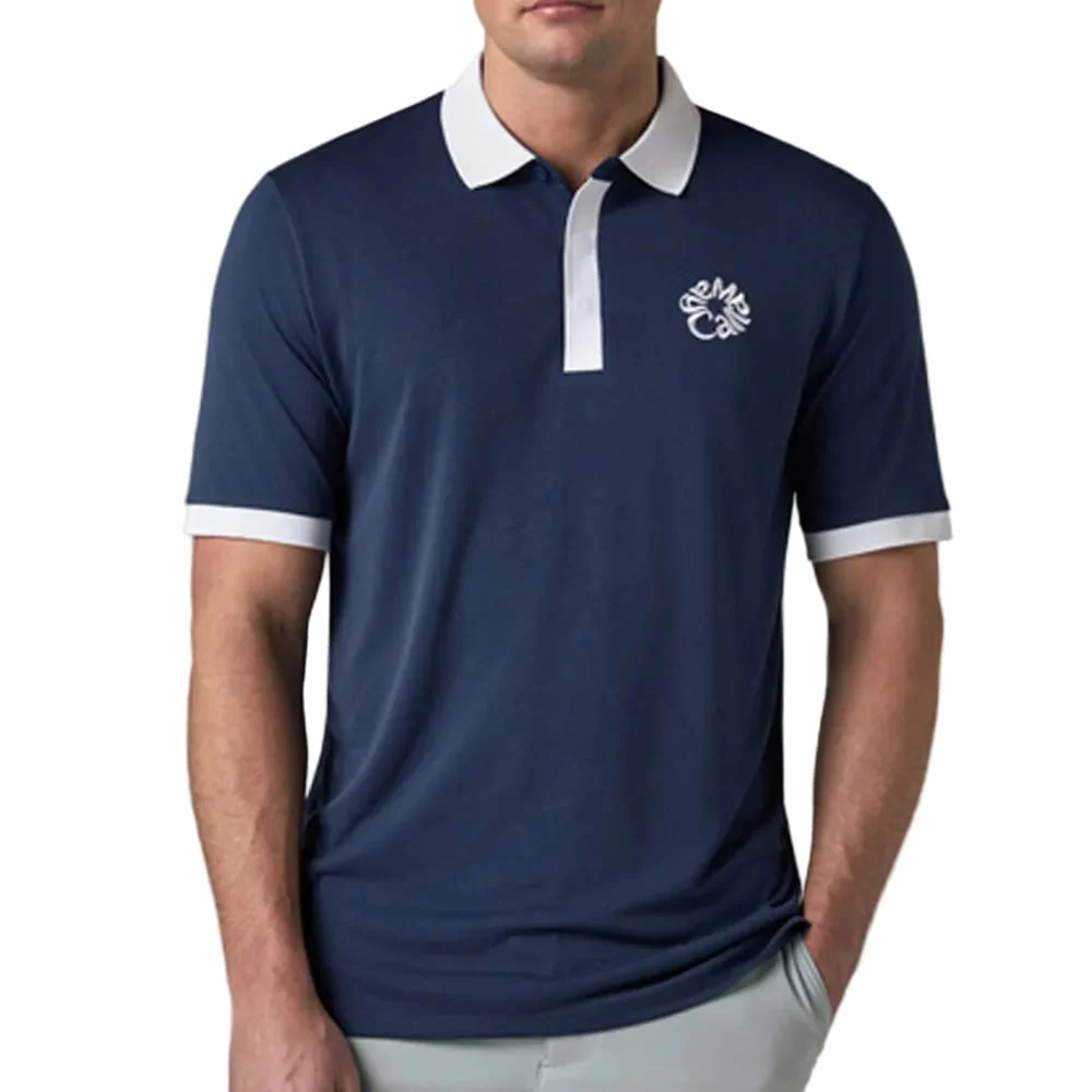 Callaway Legacy Collection Blocked Logo Collar Polo Shirt - Medieval Blue - Image 5