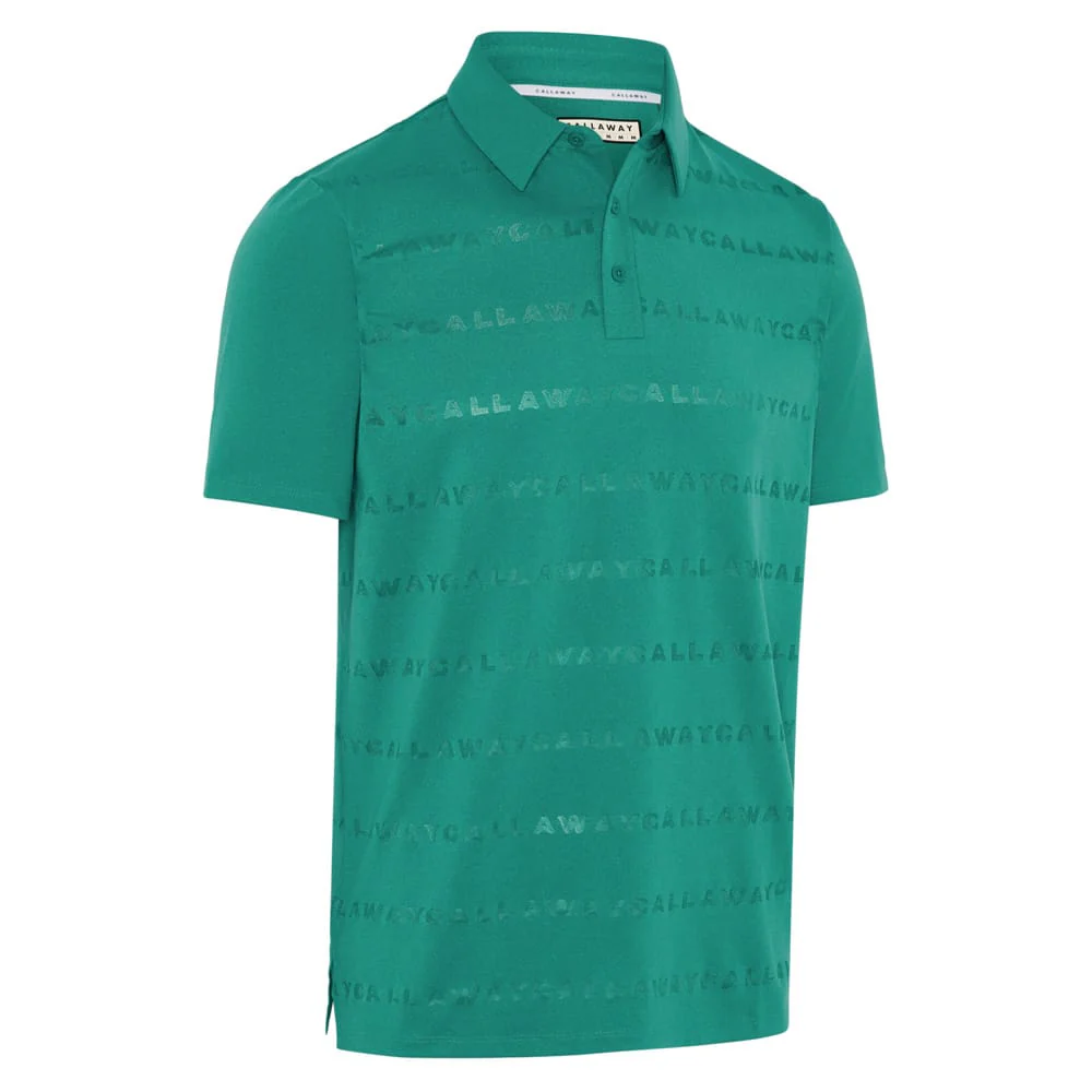 Callaway Legacy Collection Logo Jacquard Polo Shirt - Tidepool