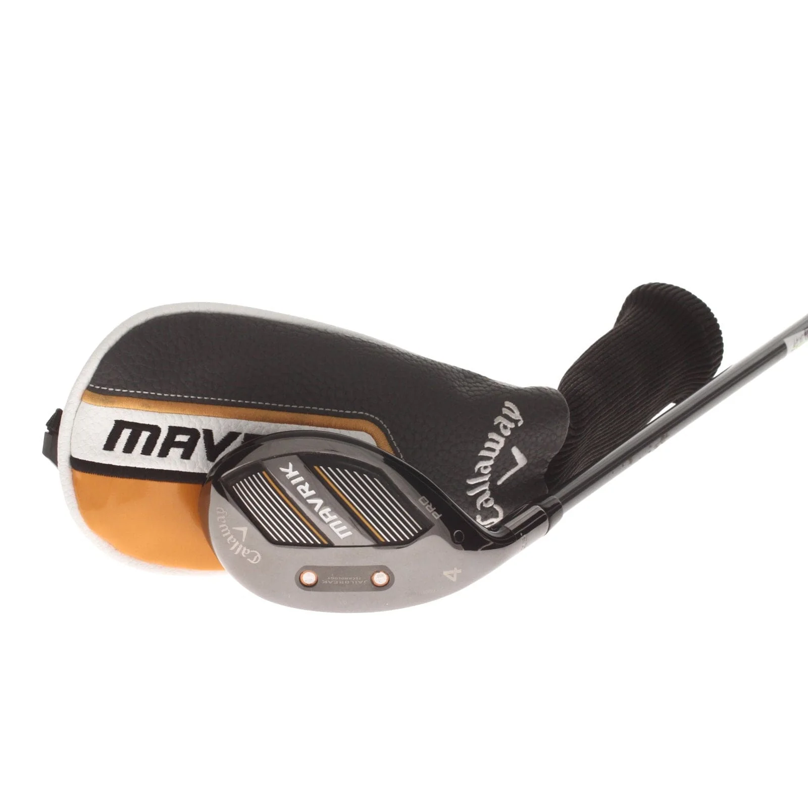 Callaway Mavrik Pro Graphite Mens Left Hand 4 Hybrid 23* Stiff - HZRDUS White 75