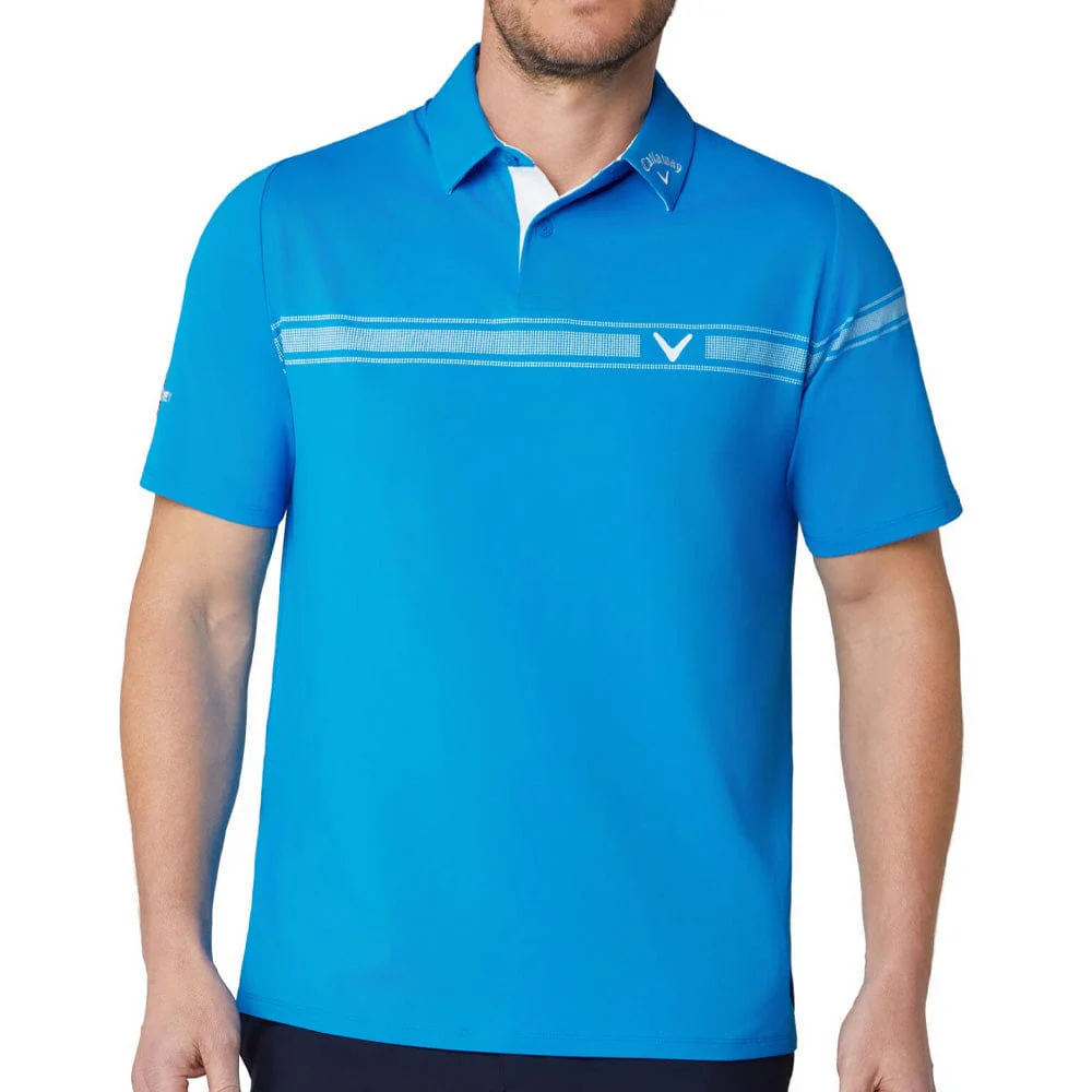 Callaway Odyssey Block Polo Shirt - Brilliant Blue - Image 3