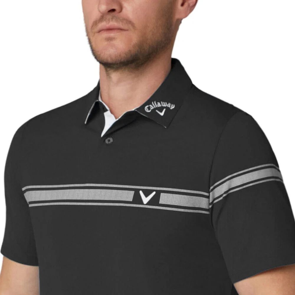 Callaway Odyssey Block Polo Shirt - Caviar - Image 4