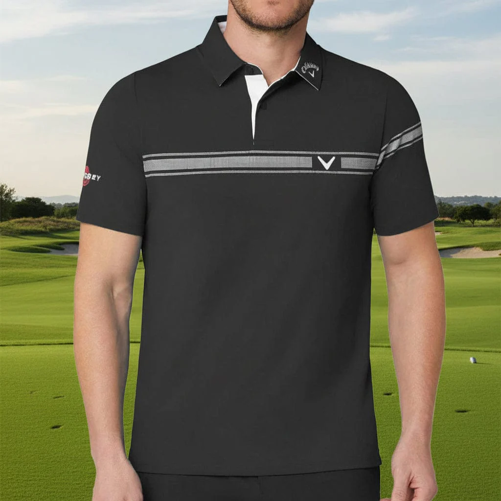 Callaway Odyssey Block Polo Shirt - Caviar - Image 5