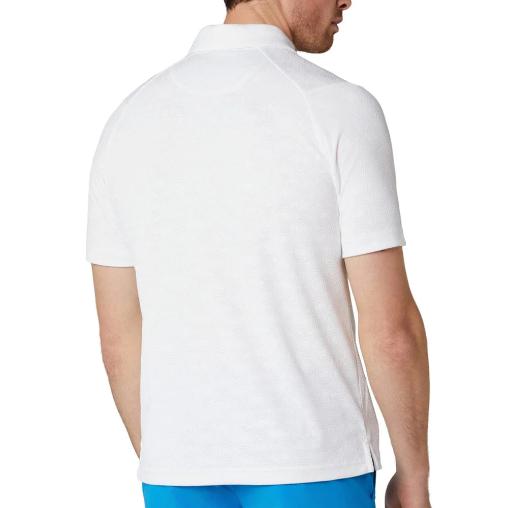 Callaway Odyssey Ventilated Jacquard Polo Shirt - Bright White - Image 4