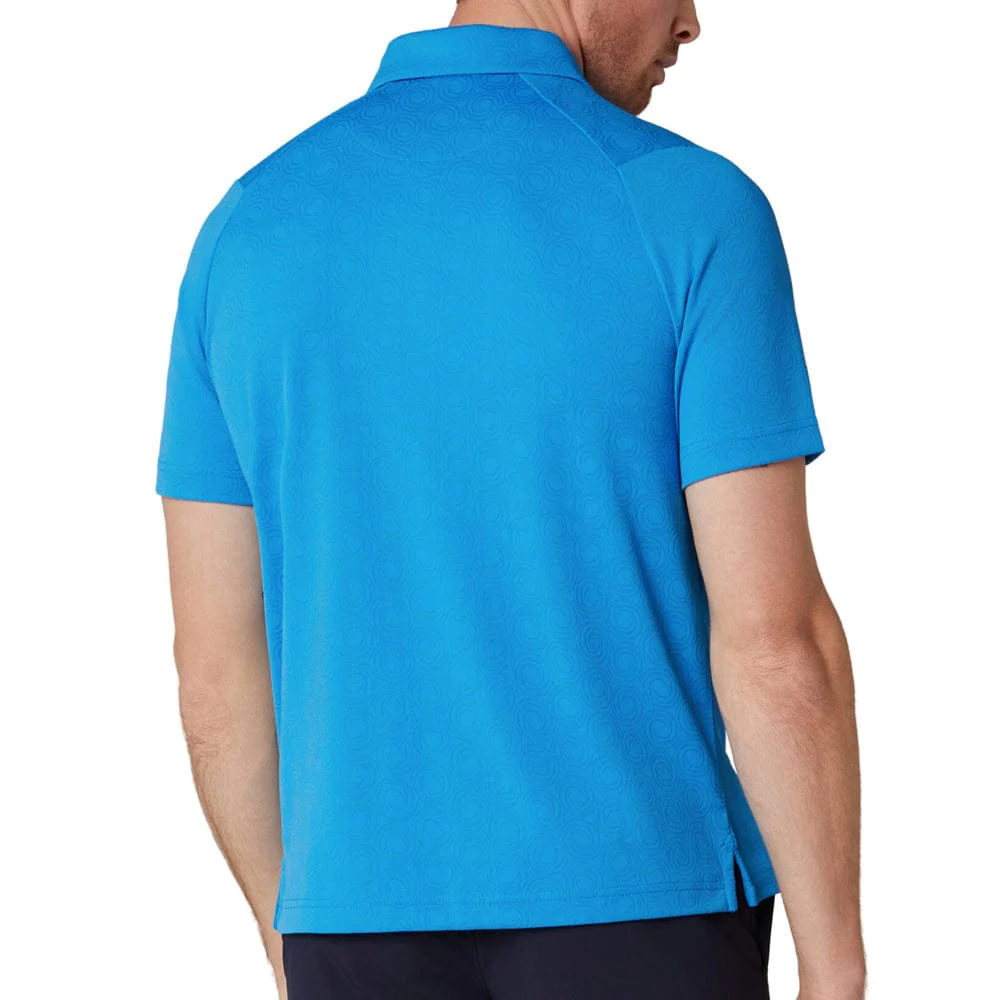Callaway Odyssey Ventilated Jacquard Polo Shirt - Brilliant Blue - Image 2
