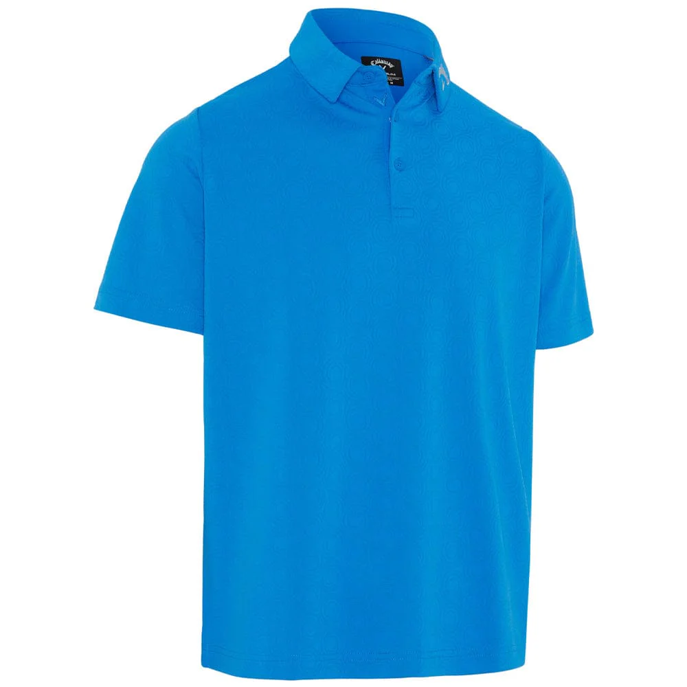 Callaway Odyssey Ventilated Jacquard Polo Shirt - Brilliant Blue - Image 3
