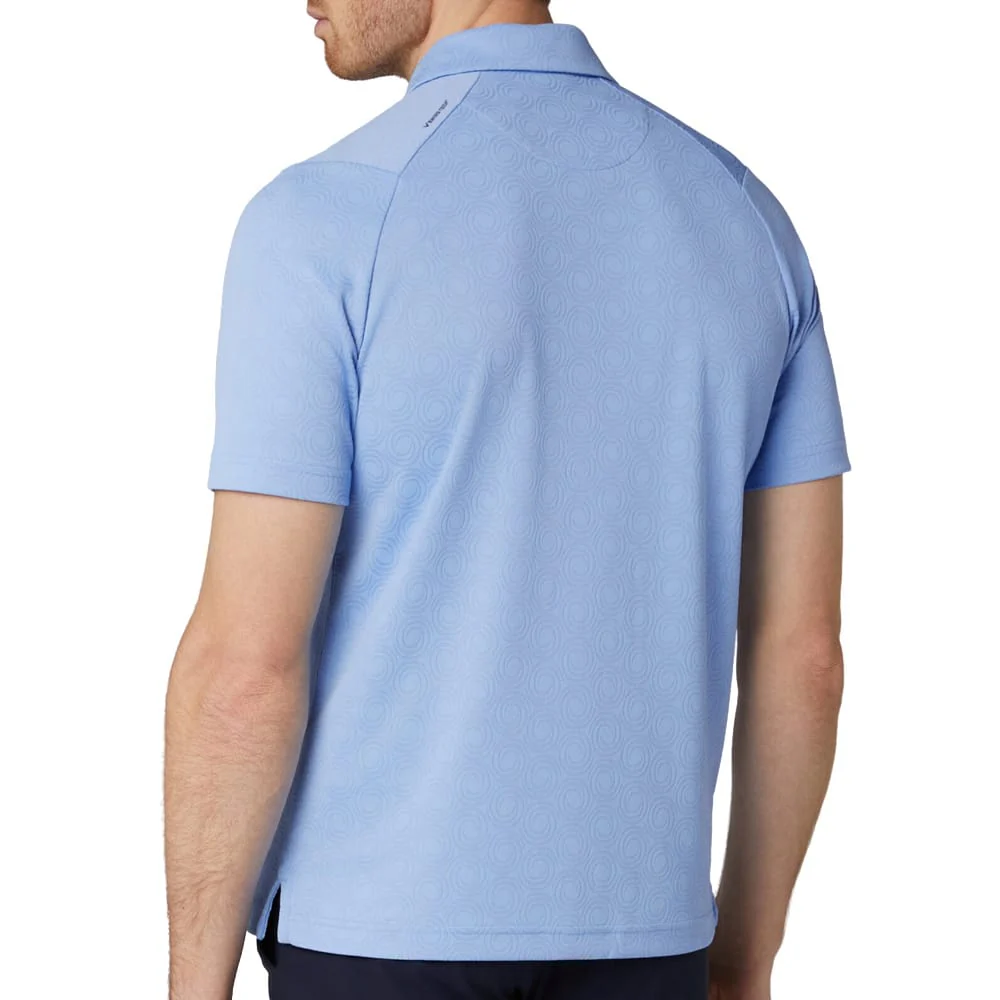 Callaway Odyssey Ventilated Jacquard Polo Shirt - Vista Blue - Image 4