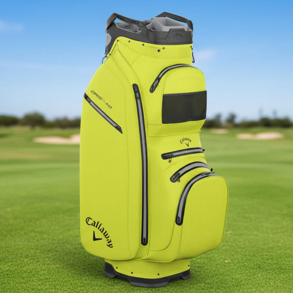 Callaway Org 14 HD Waterproof Cart Bag - Fluorescent Yellow - Image 3