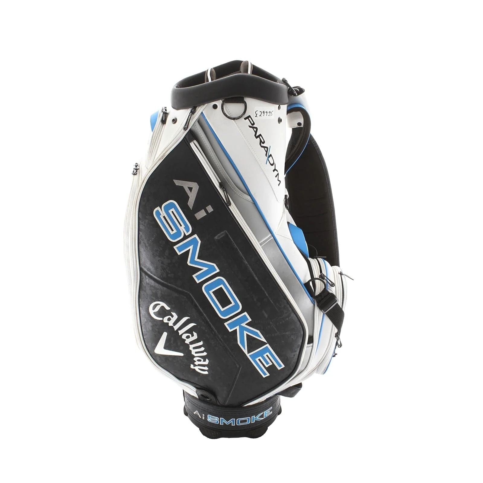 Callaway Paradym Ai Smoke Cart Bag - Whit/Blue/Grey - Image 3