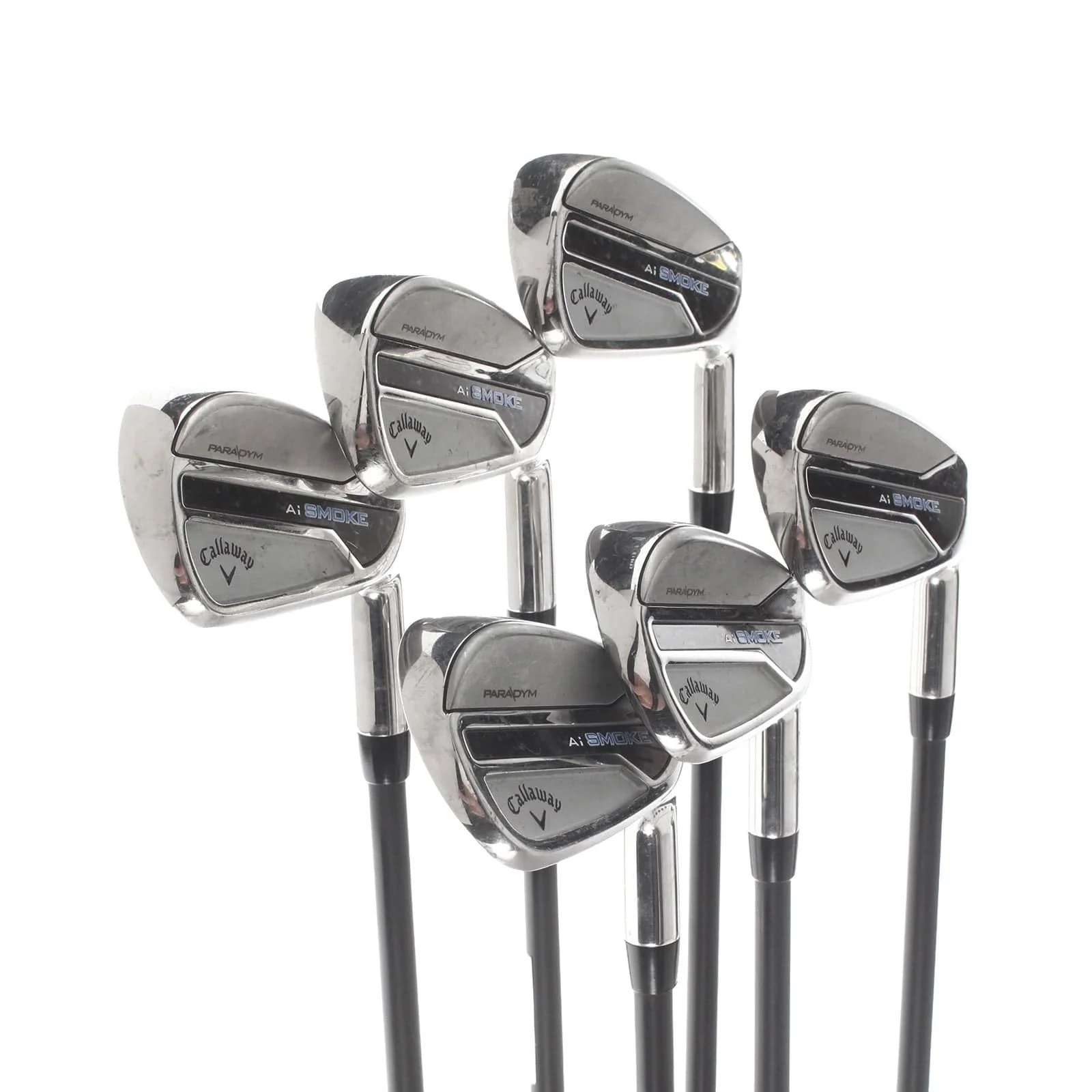 Callaway Paradym Ai Smoke Graphite Mens Right Hand Irons 5-PW Regular - Cypher Sixty 5.5 - Image 2