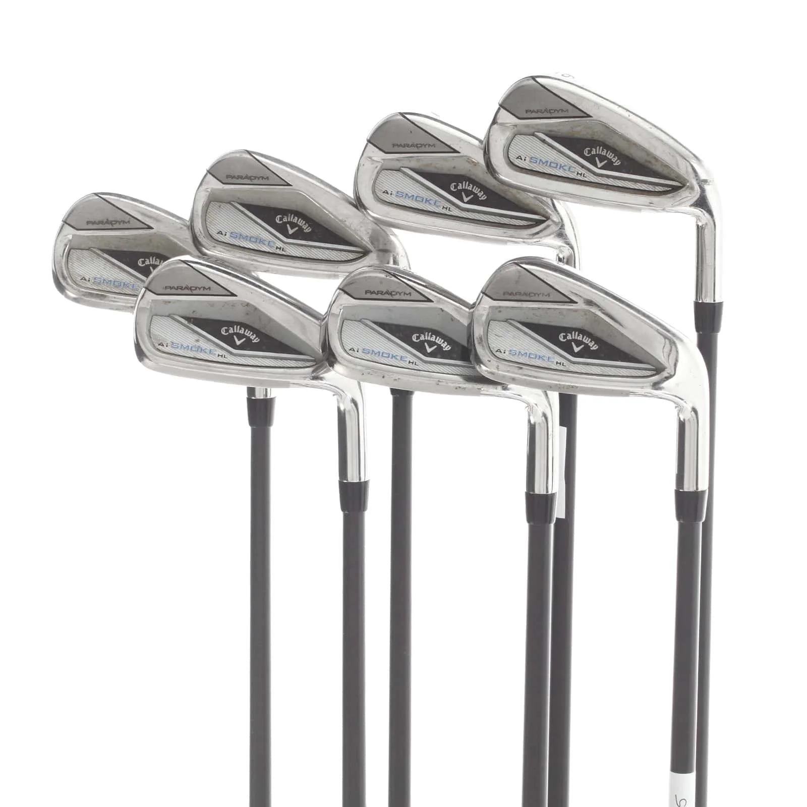 Callaway Paradym Ai Smoke HL Graphite Mens Right Hand Irons 6-AW+GW Regular - Cypher Sixty 5.5
