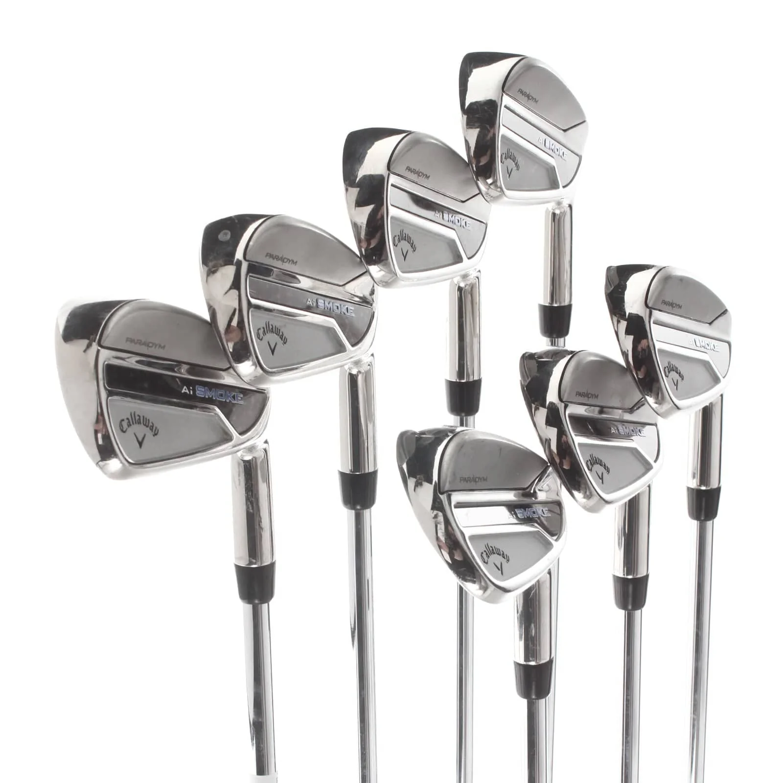 Callaway Paradym Ai Smoke Steel Mens Right Hand Irons 4-PW Stiff - Elevate MPH 95 - Image 2