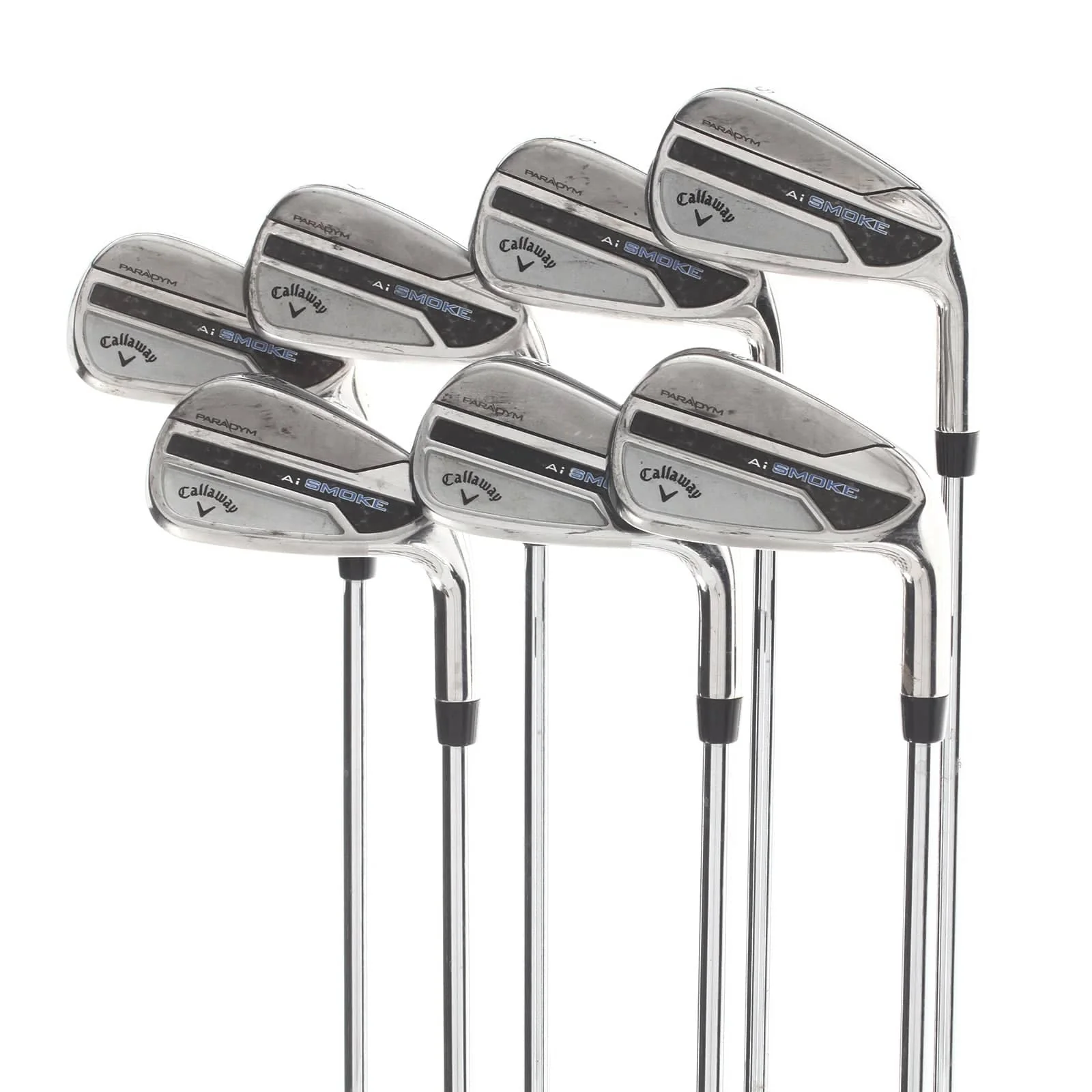 Callaway Paradym Ai Smoke Steel Mens Right Hand Irons 5-AW Stiff - Nippon N.S Pro Modus3 Tour 105