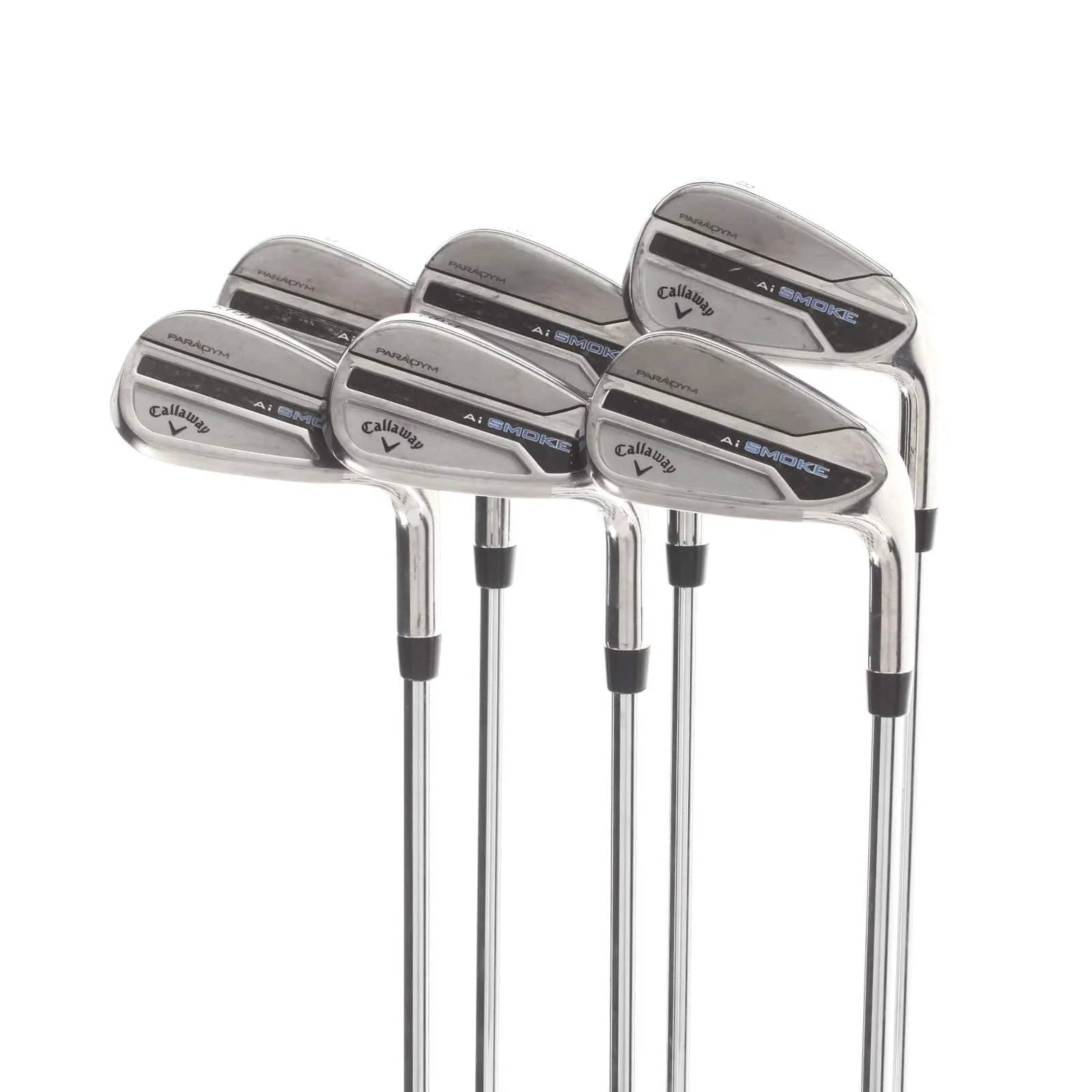 Callaway Paradym Ai Smoke Steel Mens Right Hand Irons 8-AW+GW+SA Stiff - Elevate MPH 95