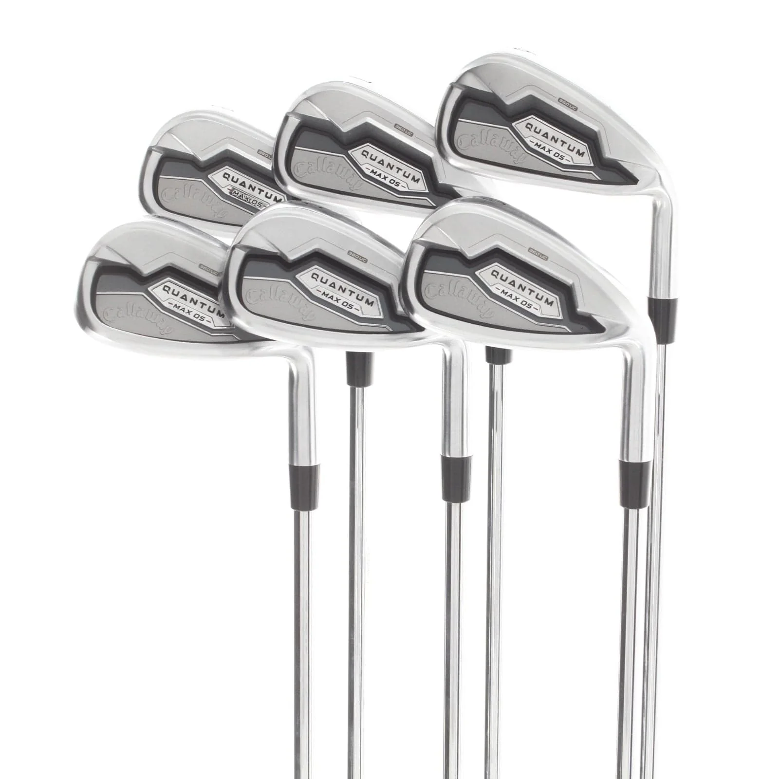 Callaway Quantum Max OS Steel Mens Right Hand Irons 6-AW Regular - KBS Max 80